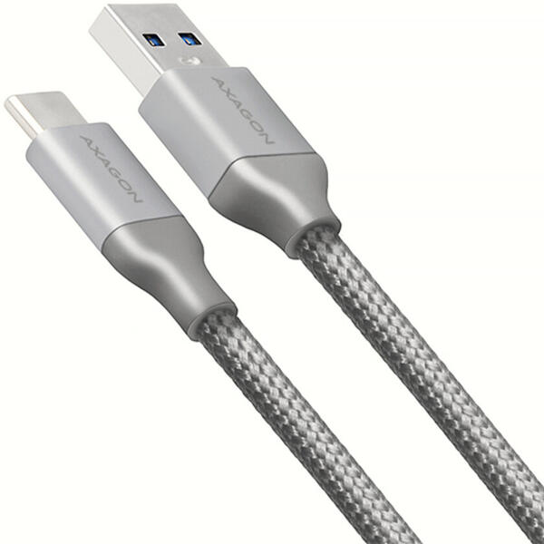 AXAGON Cablu de date si incarcare USB 3.2 Type-C, 1 metru, Gri