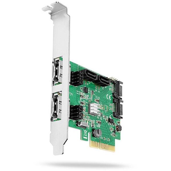 Adaptor SSD/HDD AXAGON PCIe la 4 SATA si 2 eSATA