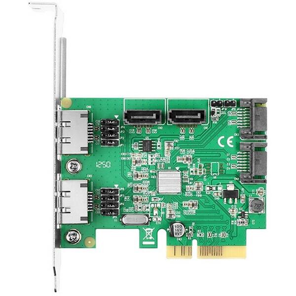Adaptor SSD/HDD AXAGON PCIe la 4 SATA si 2 eSATA