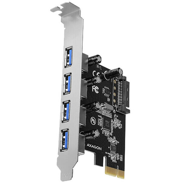 Adaptor USB AXAGON PCI-Express la 4x USB 3.2 Gen1