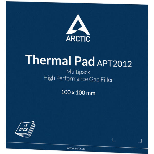 Pasta Termoconductoare Arctic APT2012 100x100 mm, grosime 1 mm, Pachet 4 bucati