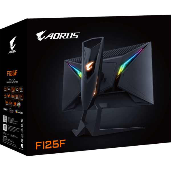 Monitor Gaming Gigabyte Aorus Gaming FI25F 24.5 inch FHD, 1ms, 240Hz, Negru