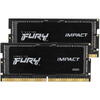 Memorie Notebook Kingston FURY Impact, 64GB, DDR5, 5600MHz, CL40, 1.1v, Kit Dual Channel