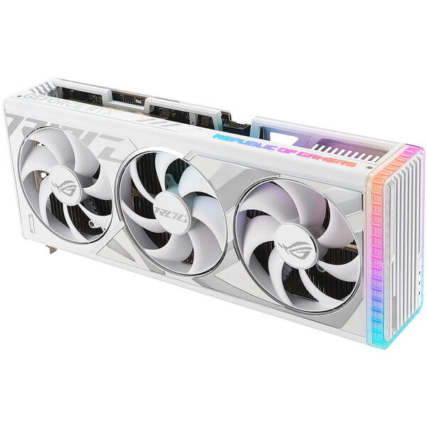 Placa video Asus GeForce RTX 4090 ROG STRIX White 24GB GDDR6X 384 bit DLSS 3.0