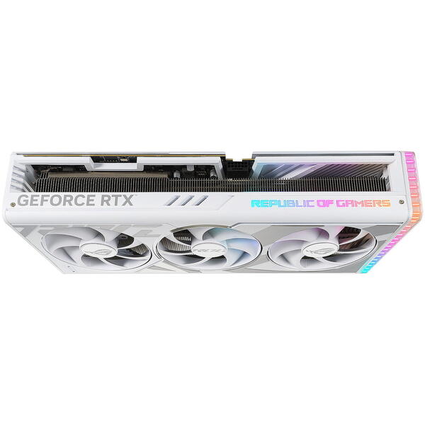 Placa video Asus GeForce RTX 4090 ROG STRIX White 24GB GDDR6X 384 bit DLSS 3.0