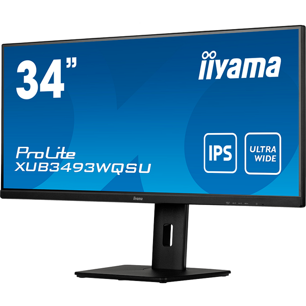 Monitor LED IIyama ProLite XUB3493WQSU-B5 34 inch UWQHD IPS 4 ms 75 Hz