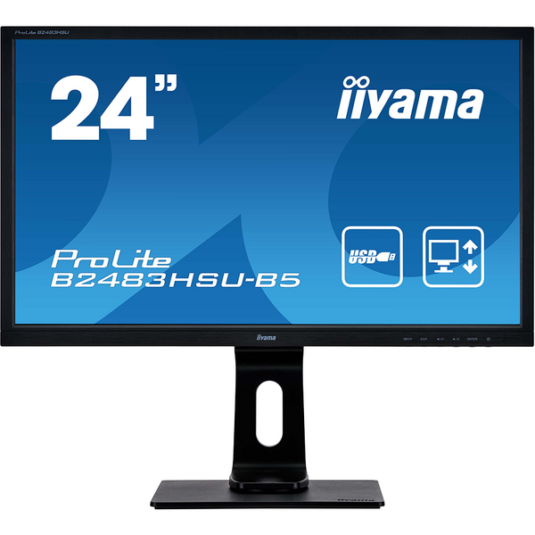 Monitor LED IIyama ProLite XB2483HSU-B5 23.8 inch FHD VA 4 ms 75 Hz