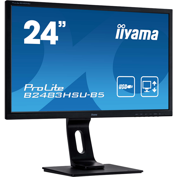 Monitor LED IIyama ProLite XB2483HSU-B5 23.8 inch FHD VA 4 ms 75 Hz