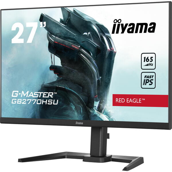 Monitor Gaming IIyama G-MASTER Red Eagle GB2770HSU-B5 27 inch FHD IPS 0.8 ms 165 Hz