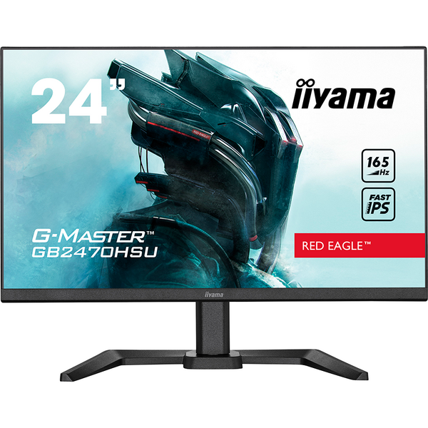 Monitor Gaming IIyama G-MASTER Red Eagle GB2470HSU-B5 23.8 inch FHD IPS 0.8 ms 165 Hz FreeSync Premium