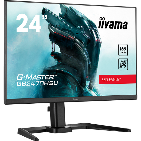 Monitor Gaming IIyama G-MASTER Red Eagle GB2470HSU-B5 23.8 inch FHD IPS 0.8 ms 165 Hz FreeSync Premium