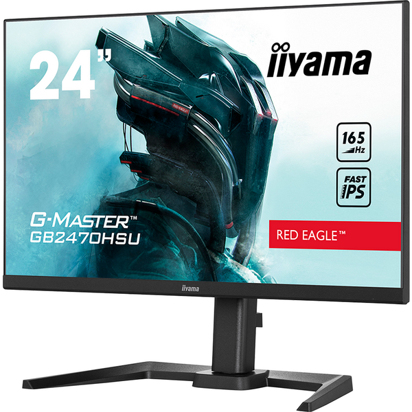 Monitor Gaming IIyama G-MASTER Red Eagle GB2470HSU-B5 23.8 inch FHD IPS 0.8 ms 165 Hz FreeSync Premium