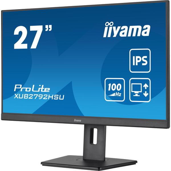 Monitor LED IIyama ProLite XUB2792HSU-B6 27 inch FHD IPS 0.4 ms 100 Hz