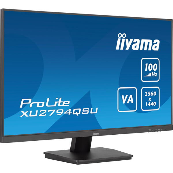 Monitor LED IIyama ProLite XU2794QSU-B6 27 inch QHD VA 1 ms 100 Hz