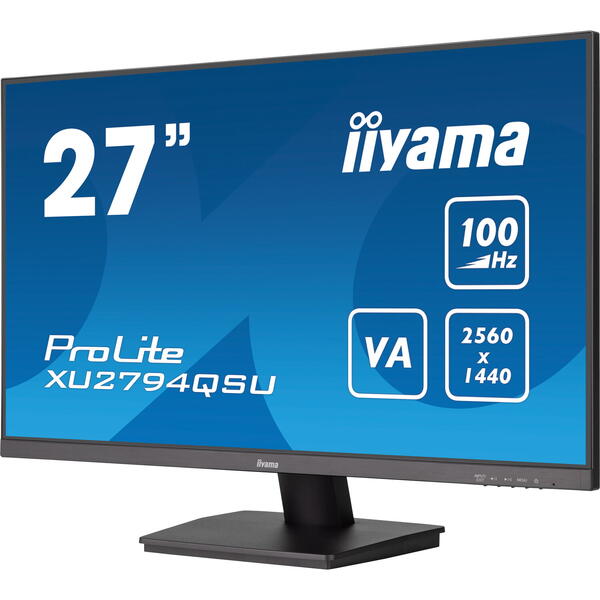 Monitor LED IIyama ProLite XU2794QSU-B6 27 inch QHD VA 1 ms 100 Hz