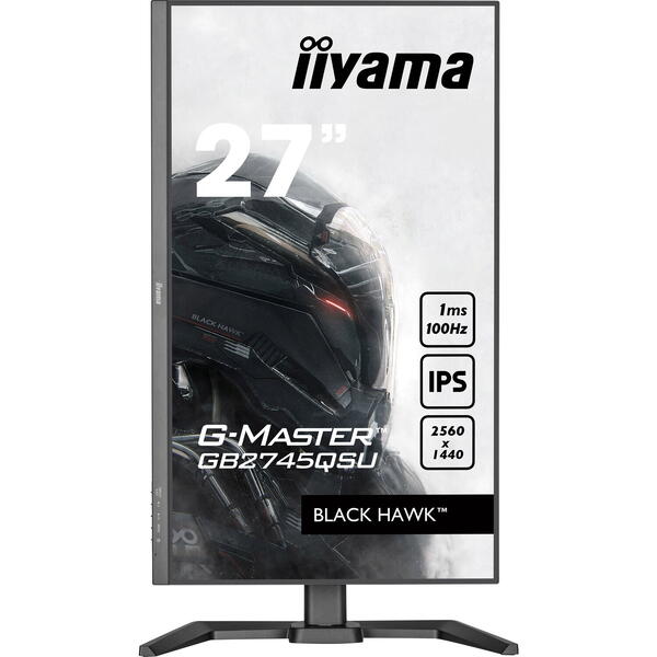 Monitor Gaming IIyama G-MASTER  Black Hawk GB2745QSU-B1 27 inch QHD IPS 1 ms 100 Hz FreeSync