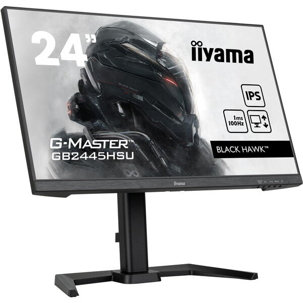 Monitor Gaming IIyama G-MASTER  Black Hawk GB2445HSU-B1 24 inch FHD IPS 1 ms 100 Hz FreeSync