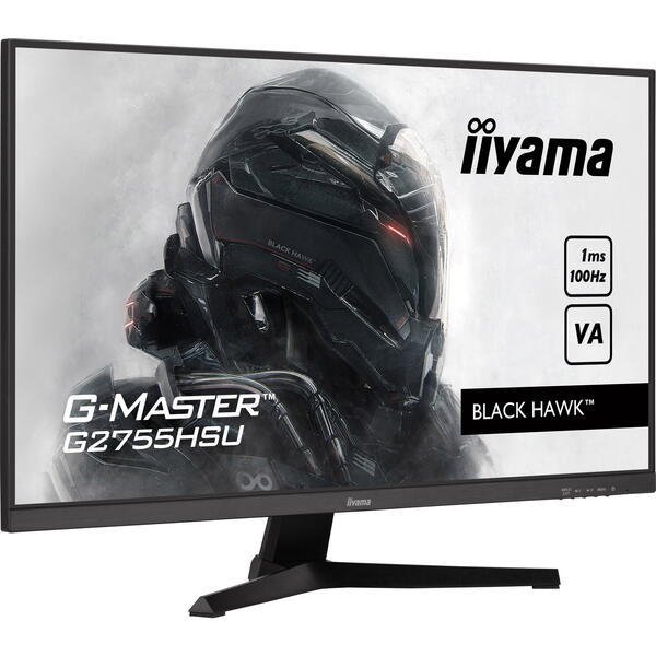 Monitor Gaming IIyama G-MASTER Black Hawk G2755HSU-B1 27 inch FHD 1 ms 100 Hz FreeSync