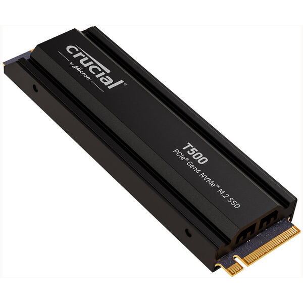 SSD Crucial T500 500GB PCI Express 4.0 x4 M.2 2280 Radiator