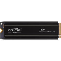 SSD Crucial T500 2TB PCI Express 4.0 x4 M.2 2280 Radiator