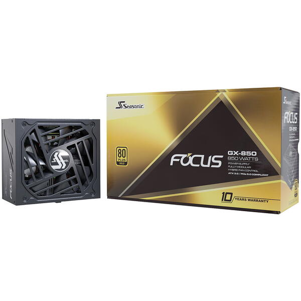 Sursa Seasonic Focus GX ATX 3.0, 80+ Gold, 850W, ATX 3.0