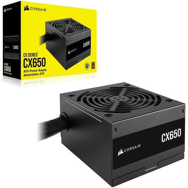 Sursa Corsair CX650, 650 W, 80+ Bronze, ATX