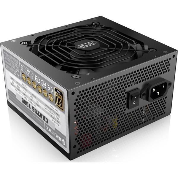 Sursa RAIJINTEK Cratos 1000, 80+ Gold, 1000W, Full Modulara