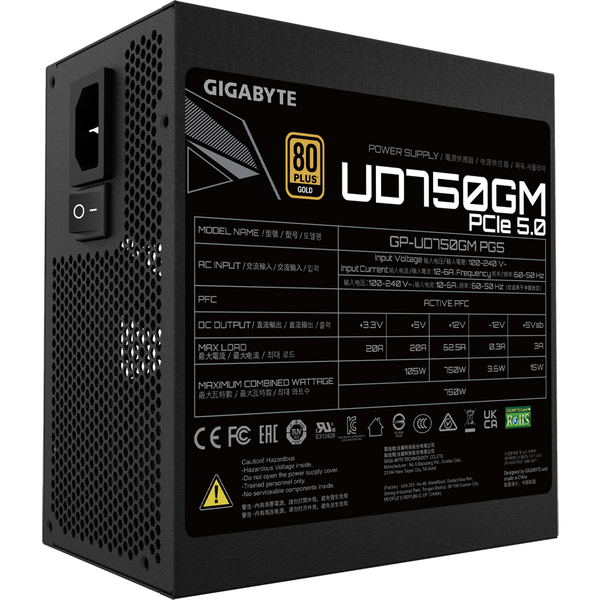 Sursa Gigabyte UD750GM PG5, 80+ Gold, 750W