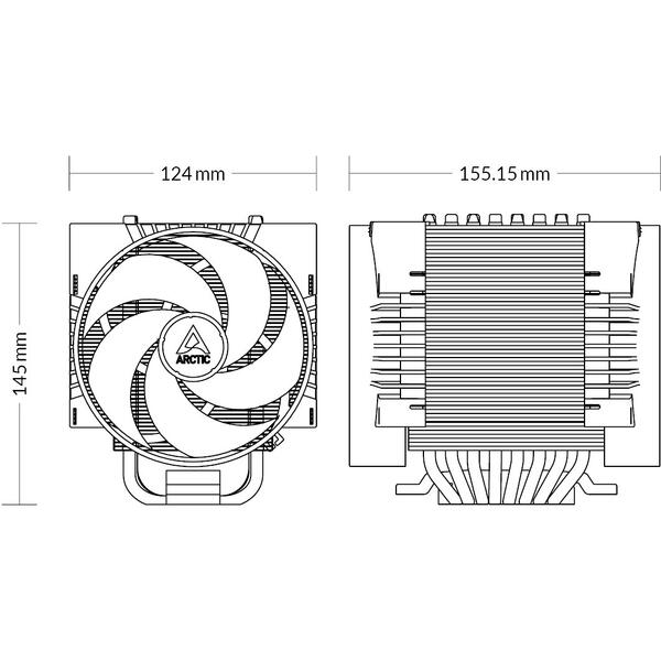 Cooler Arctic Freezer 4U-M