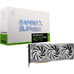 GeForce RTX 4070 SUPER GAMING X SLIM White 12GB GDDR6X 192 Bit DLSS 3.0