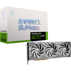 Placa video MSI GeForce RTX 4070 SUPER GAMING X SLIM White 12GB GDDR6X 192 Bit DLSS 3.0