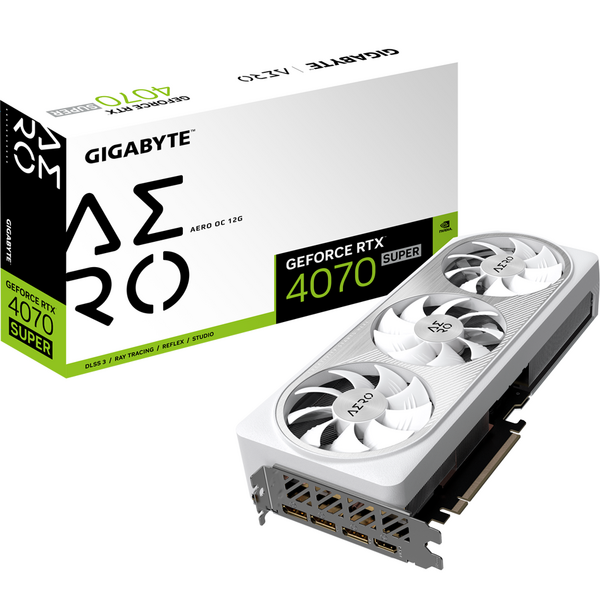 Placa video Gigabyte GeForce RTX 4070 SUPER AERO OC 12GB GDDR6X 192 Bit DLSS 3.0