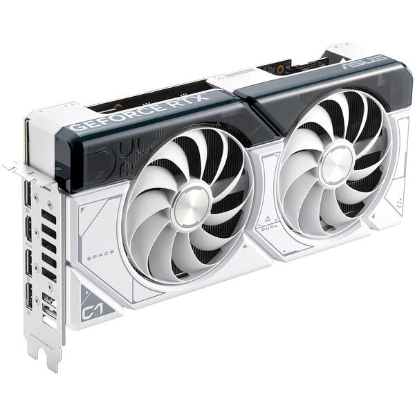 Placa video Asus GeForce RTX 4070 SUPER DUAL OC White 12GB GDDR6X 192 Bit DLSS 3.0