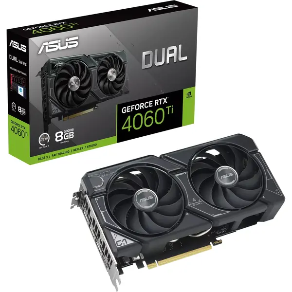 Placa video Asus GeForce RTX 4060 Ti Dual 8GB GDDR6 128-bit DLSS 3.0