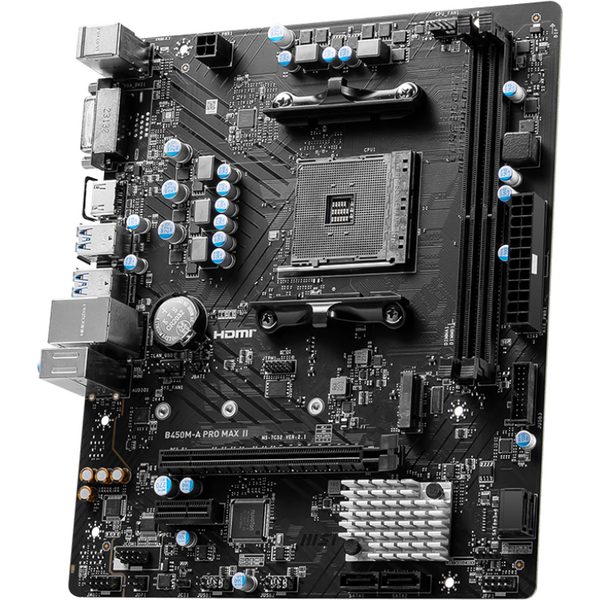 Placa de baza MSI B450M-A PRO MAX II Socket AM4