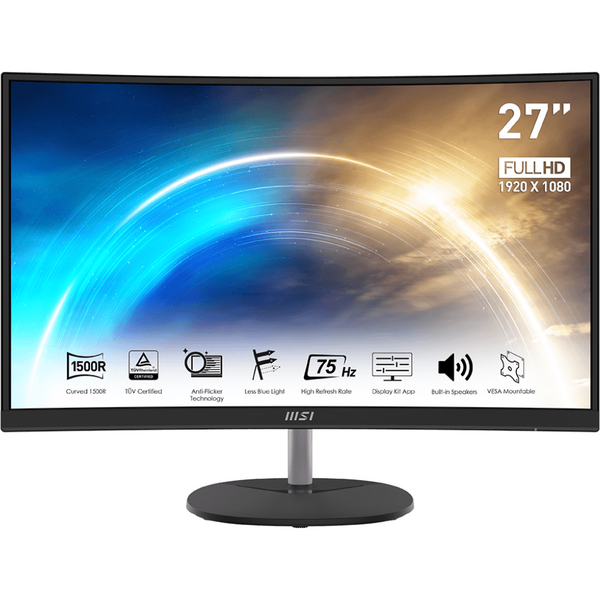 Monitor LED MSI Pro MP271CA Curbat 27 inch FHD VA 1 ms 75 Hz