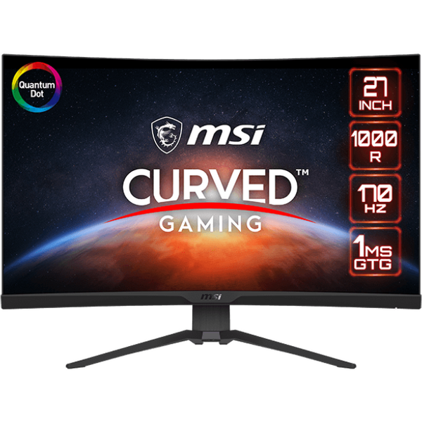 Monitor LED MSI MAG 275CQRF-QD Curbat 27 inch QHD VA 1 ms 170 Hz USB-C KVM HDR