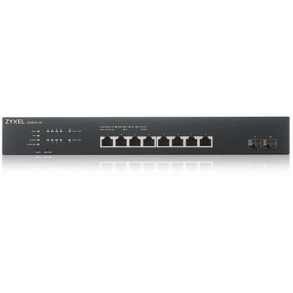 Switch ZyXEL XS1930-10, 8 Porturi 10Gigabit + 2x SFP+