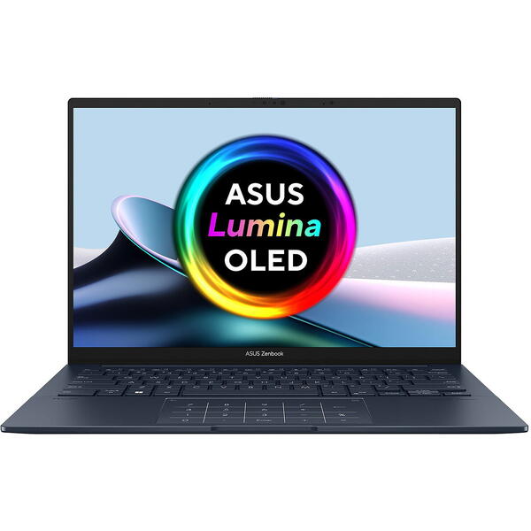 Laptop Asus Zenbook 14 OLED UX3405MA, 14 inch 3K 120Hz, Intel Core Ultra 9 185H, 32GB DDR5X, 1TB SSD, Intel Arc Graphics, Win 11 Pro, Ponder Blue
