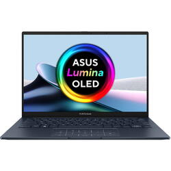 Laptop Asus Zenbook 14 OLED UM3406HA, 14 inch 3K 120Hz, AMD Ryzen 7 8840HS, 16GB LPDDR5X, AMD Radeon 780M, Win 11 Pro, Jade Black