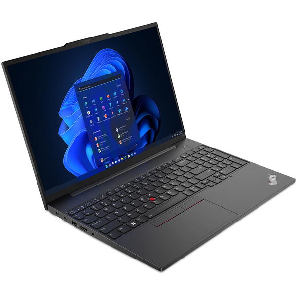 Laptop Lenovo ThinkPad E16 Gen 1, 16 inch WUXGA IPS, Intel Core i5-1335U, 16GB DDR4, 512GB SSD, Intel Iris Xe, Graphite Black