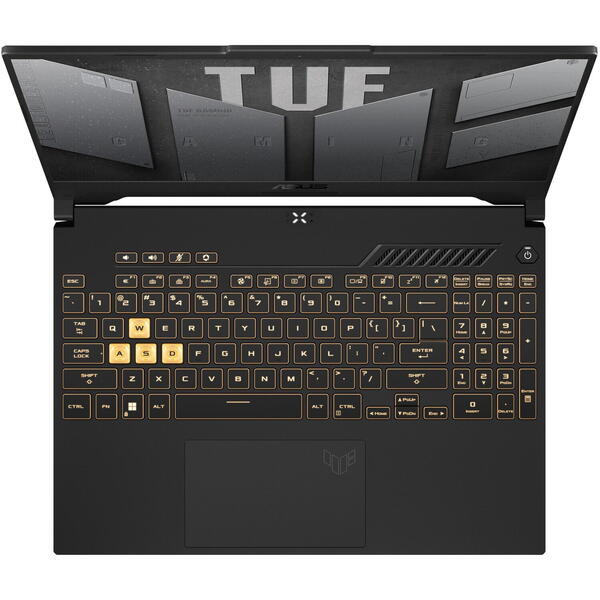 Laptop Asus TUF F15 FX507VV, 15.6 inch FHD 144Hz, Intel Core i7-13620H, 16GB DDR5, 512GB SSD, GeForce RTX 4060 8GB, Mecha Gray