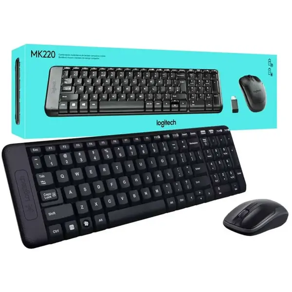 Kit Tastatura si Mouse Logitech MK220 Wireless Combo