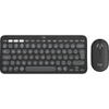 Kit Tastatura si Mouse Logitech Pebble 2 Combo for Mac, Bluetooth, Tonal Graphite