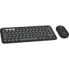 Kit Tastatura si Mouse Logitech Pebble 2 Combo for Mac, Bluetooth, Tonal Graphite