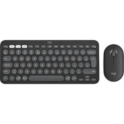 Kit Tastatura si Mouse Logitech Pebble 2 Combo for Mac, Bluetooth, Tonal Graphite
