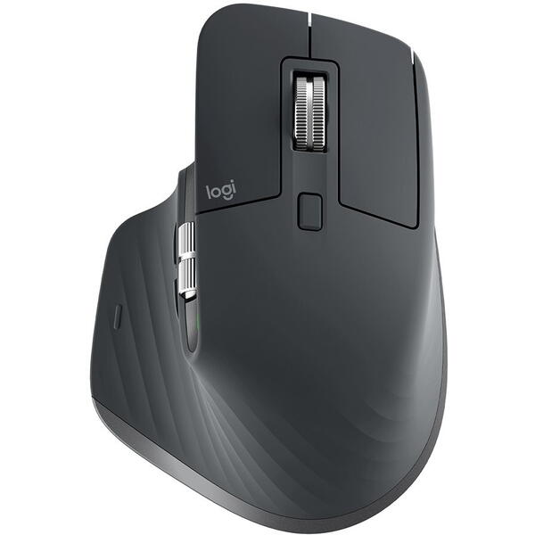 Mouse Logitech MX Master 3S, Wireless/Bluetooth, Graphite