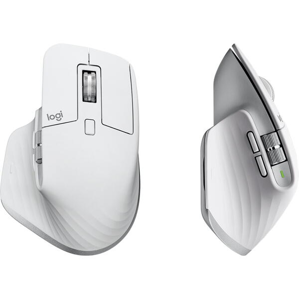 Mouse Logitech MX Master 3S, Wireless/Bluetooth, Pale Grey