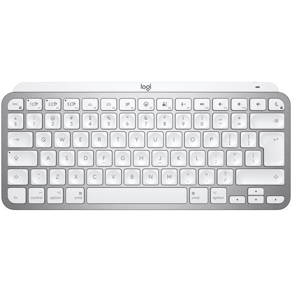 Tastatura Logitech MX Keys Mini for Mac Bluetooth Illuminated (US INT) Pale Grey