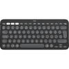 Tastatura Logitech Pebble Keys 2 K380s, Wireless/Bluetooth, Tonal Graphite